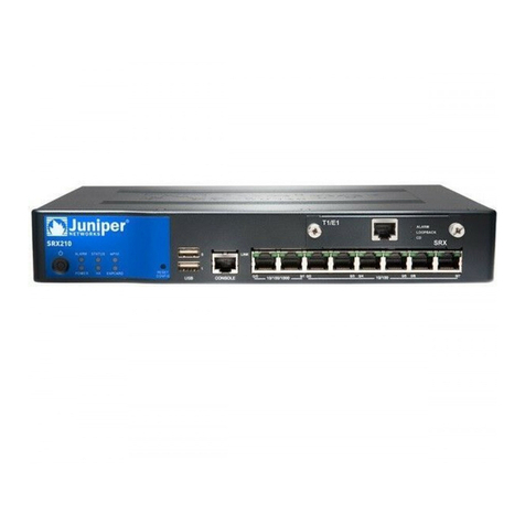 Juniper SRX 210 User manual