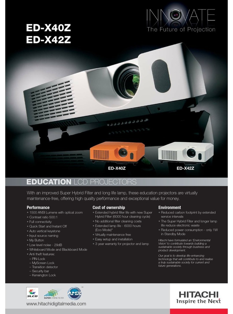 Hitachi Innovate ED-X40Z User manual