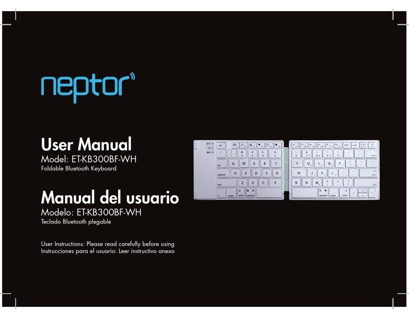 neptor ET-KB300BF-WH user manual