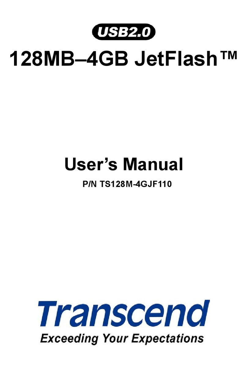 Transcend 128MB-4GB JetFlash User manual Transcend 128MB-4GB JetFlash User manual