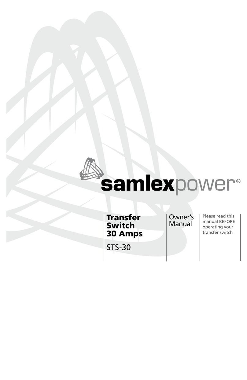 Samlexpower STS-30 owner's manual