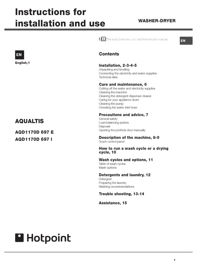 Hotpoint AQD1170D 697 I User manual
