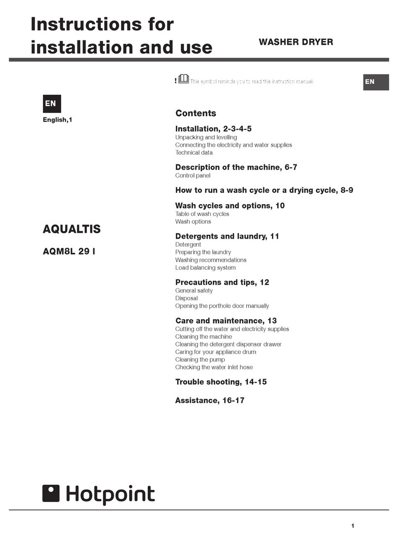 Hotpoint AQM8L 29 I User manual