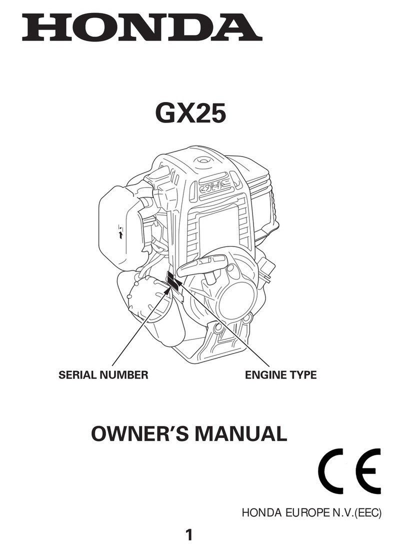 Honda Automobiles GX25 owner's manual