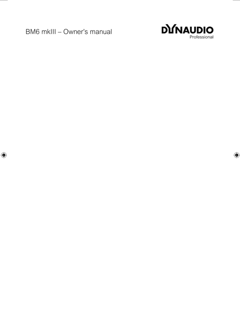Dynaudio BM6 mkIII User manual