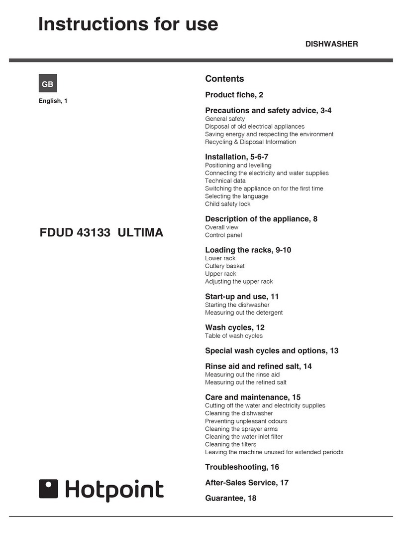 Hotpoint FDUD 43133 ULTIMA User manual