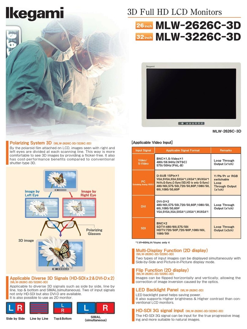 Ikegami MLW-2626C-3D User manual
