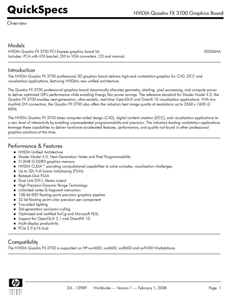 Nvidia Quadro FX 3700 Quickspecs
