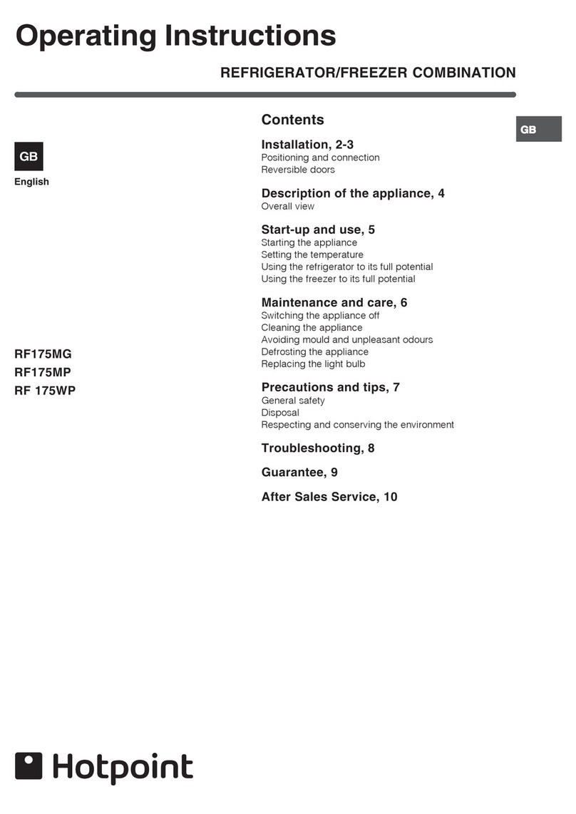 Hotpoint RF175MG User manual