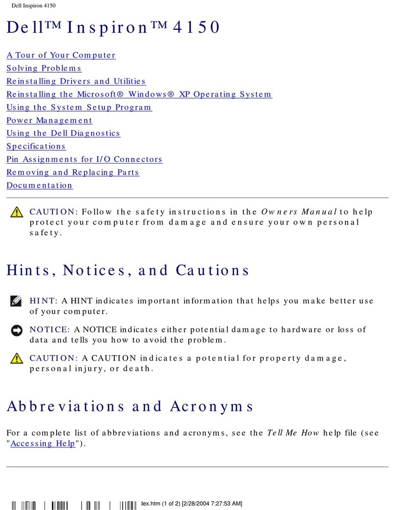 Dell Inspiron 4150 user manual