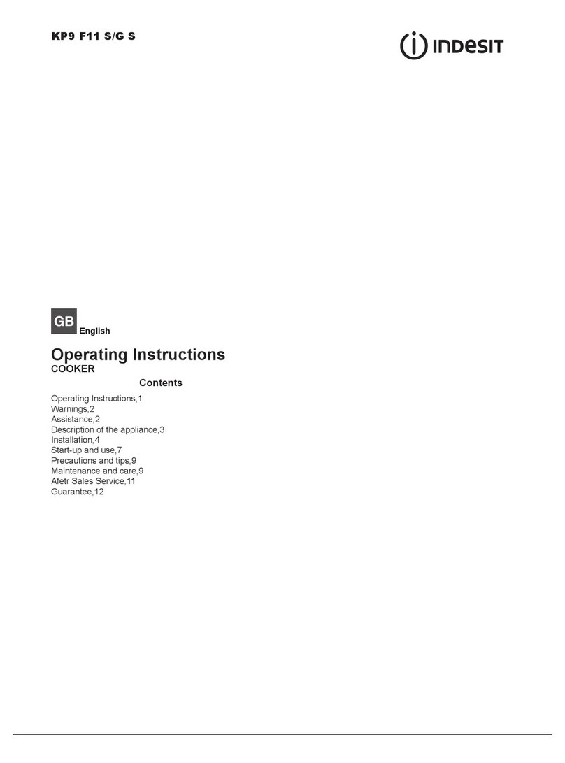 Indesit KP9 F11 S operating instructions