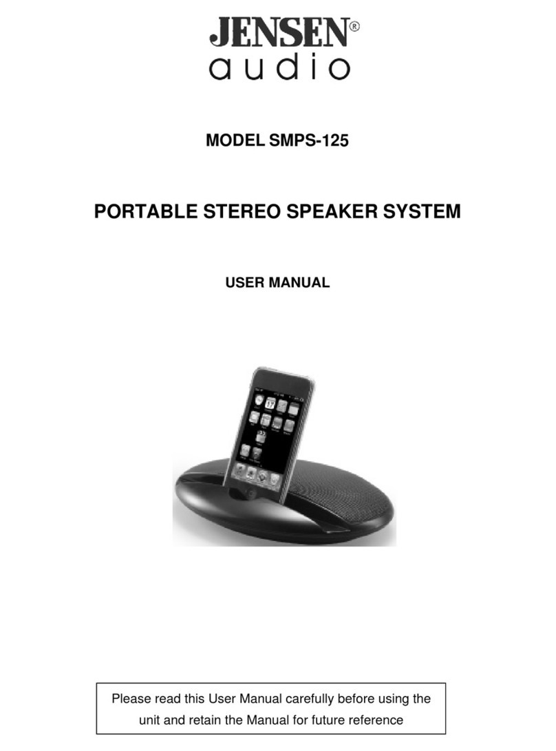 Jensen SMPS-125 user manual