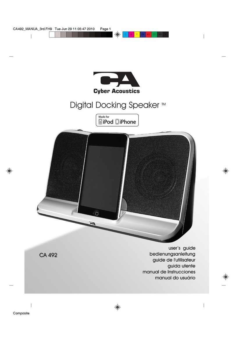 Cyber Acoustics CA 492 user guide