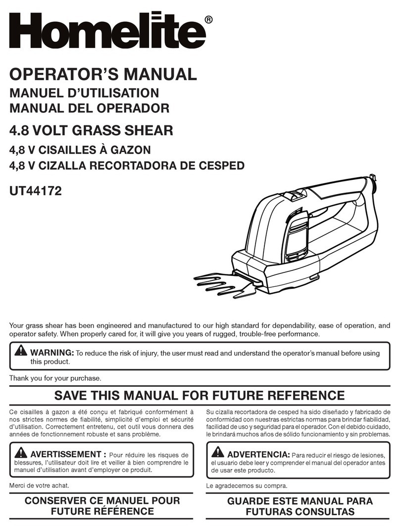 Homelite UT44172 Operator's manual