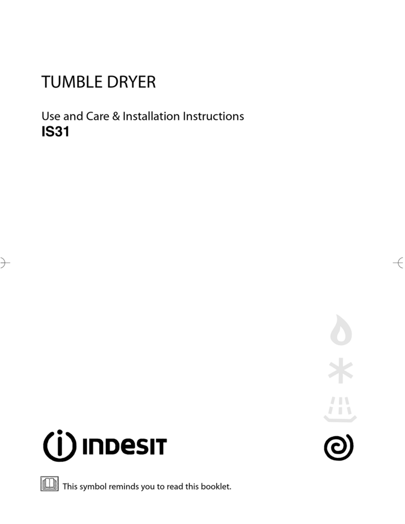 Indesit IS31 Installation guide