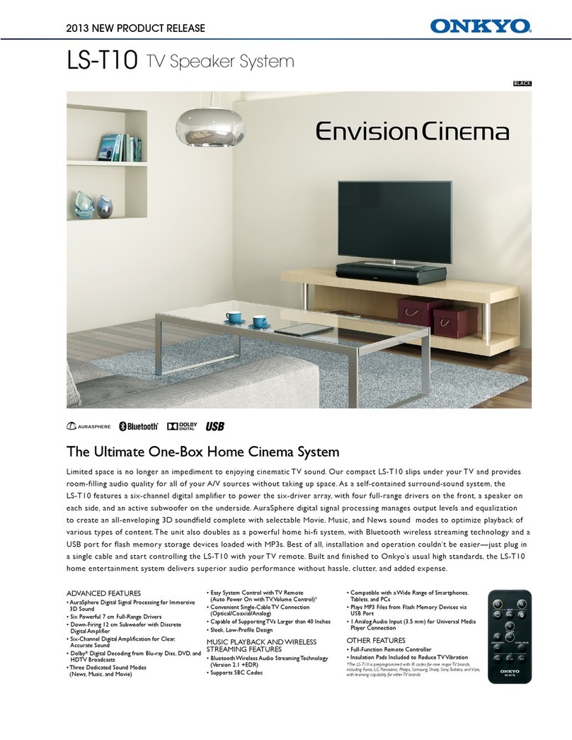 Onkyo EnvisionCinema LS-T10 User manual