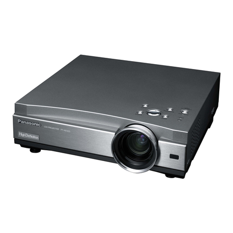 Panasonic PT-AE500E User manual