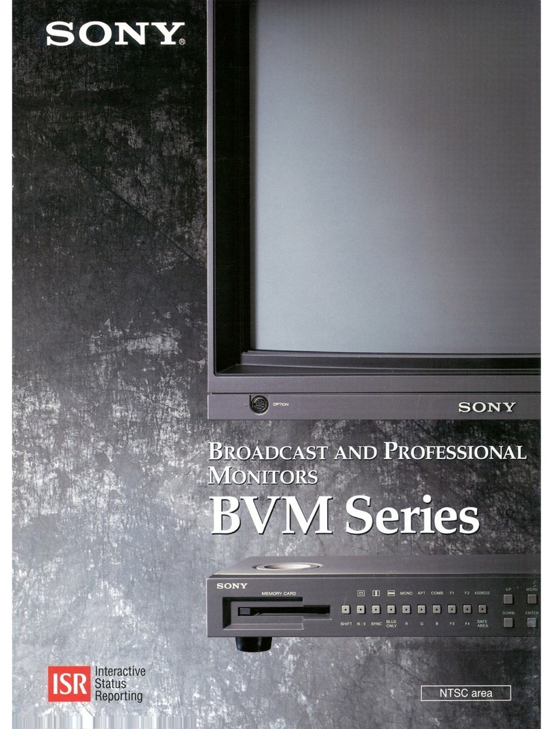 Sony TRINITRON BVM-14F5U User manual
