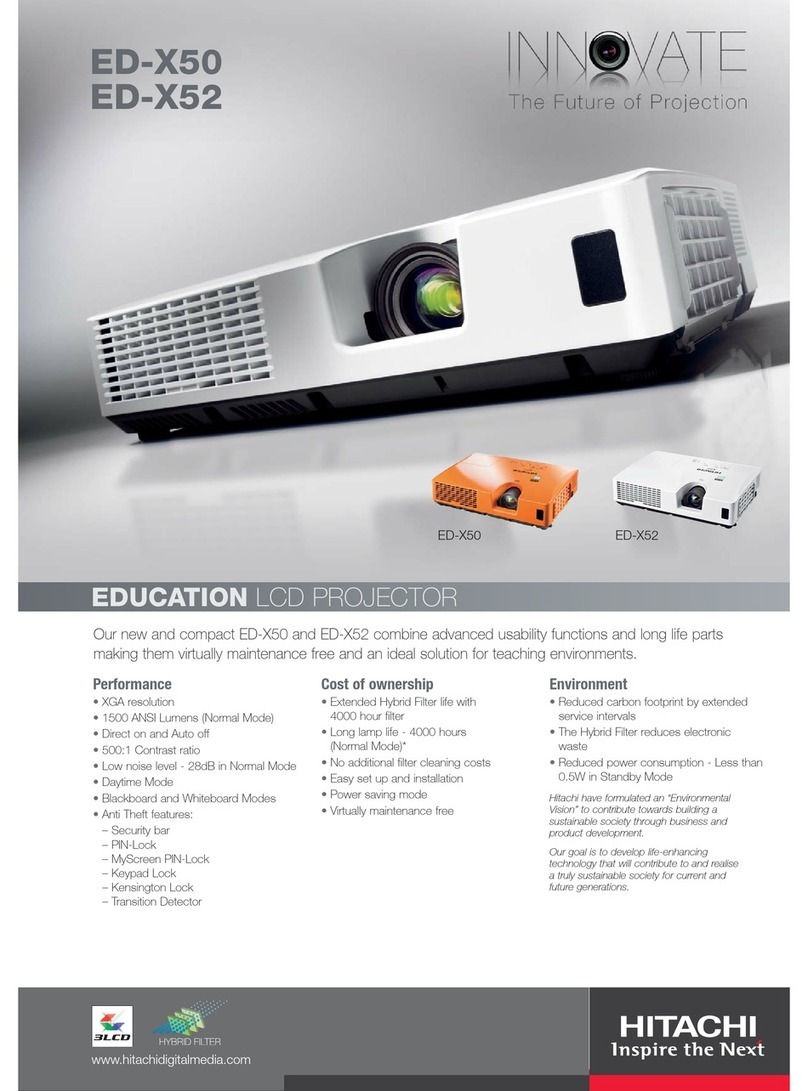Hitachi Innovate ED-X50 Technical specifications