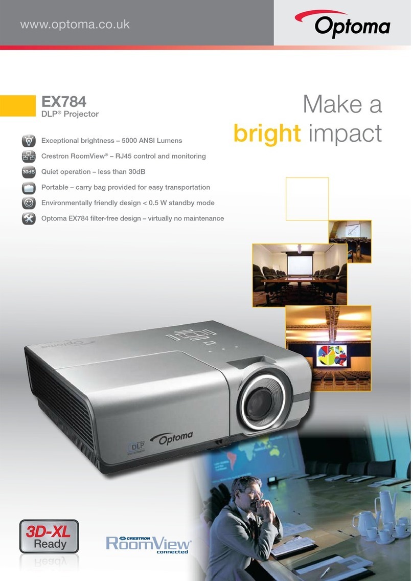 Optoma EX784 User manual