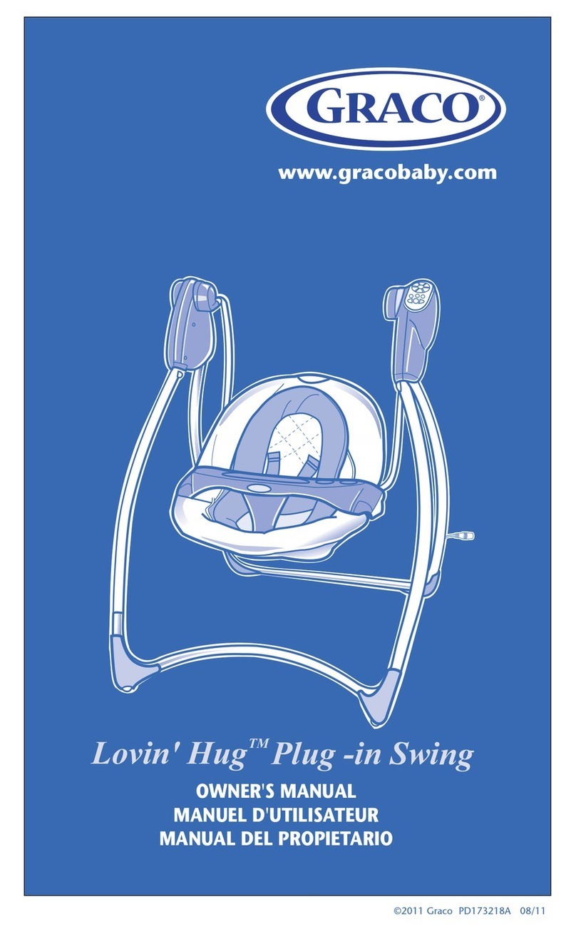 Graco Lovin' Hug Plug -in Swing User manual Graco Lovin' Hug Plug -in Swing User manual