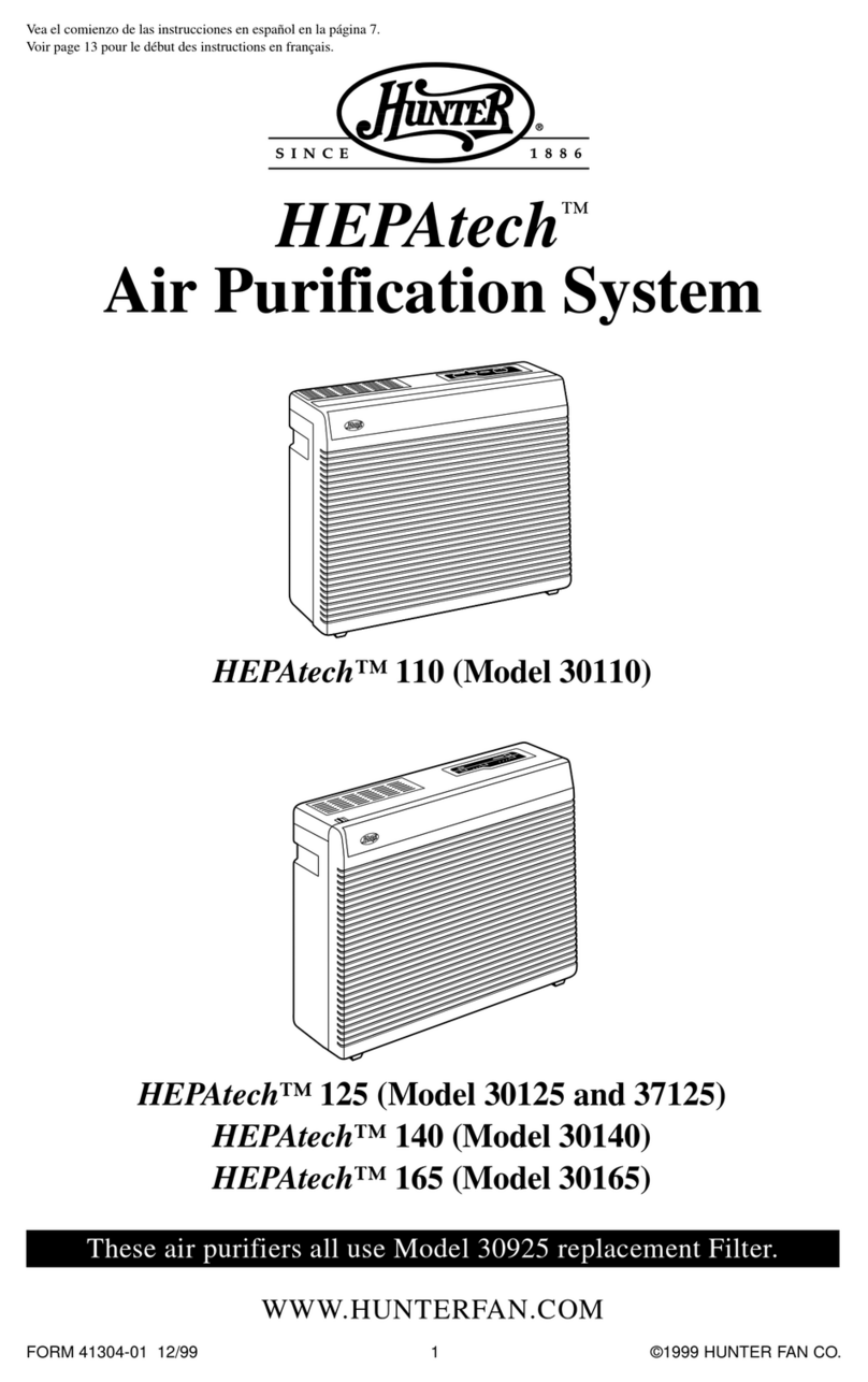 Hunter HEPAtech 140 user guide