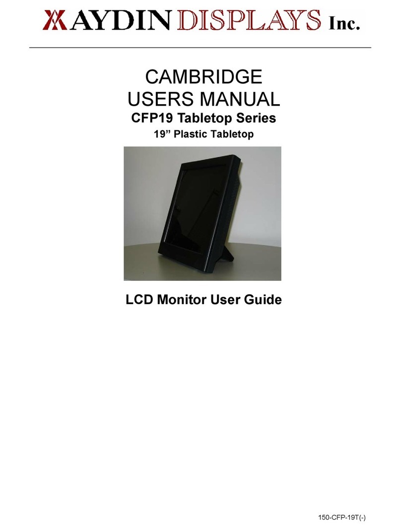 Aydin Displays CAMBRIDGE CFP19 Series User manual