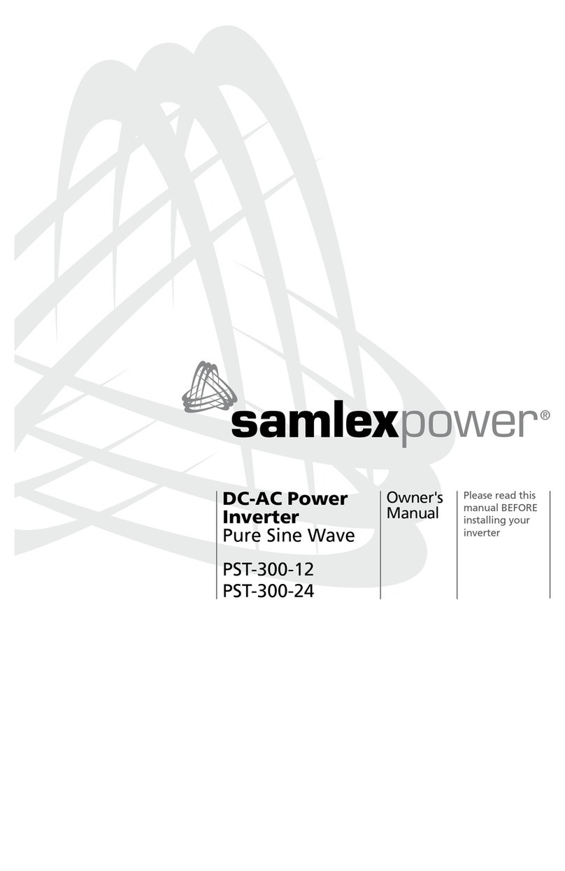 Samlexpower PST-300-12 owner's manual