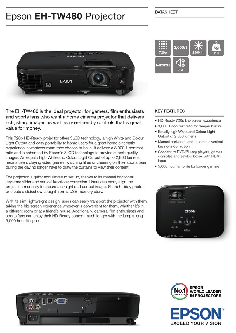 Epson EH-TW480 User manual