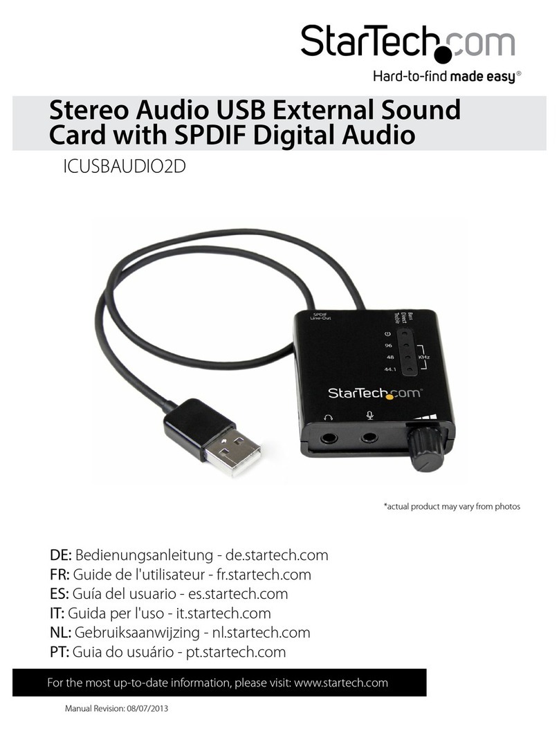 StarTech.com ICUSBAUDIO2D User manual