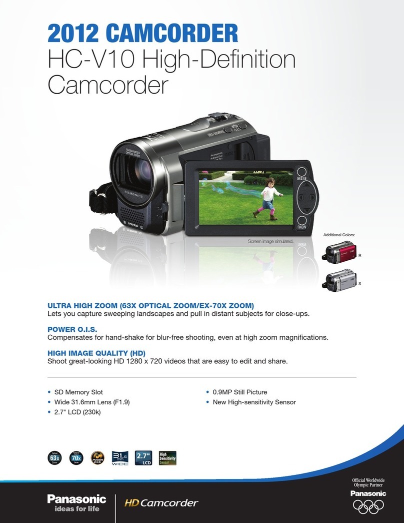 Panasonic HC-V10 User manual