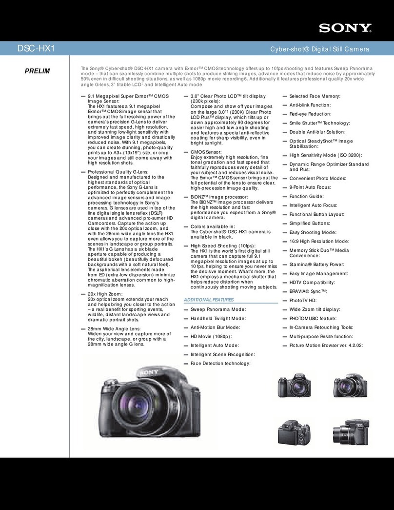 Sony Cyber-shot DSC-HX1 Specifications