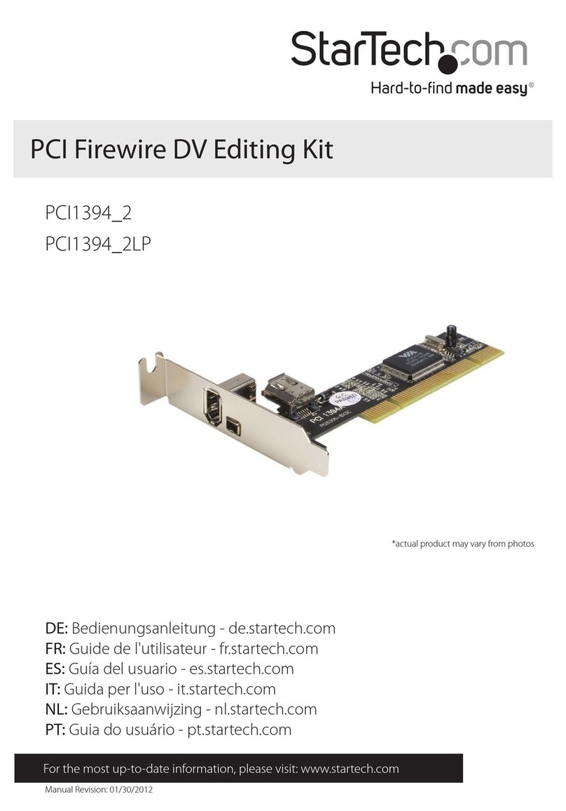 StarTech.com PCI1394_2 User manual