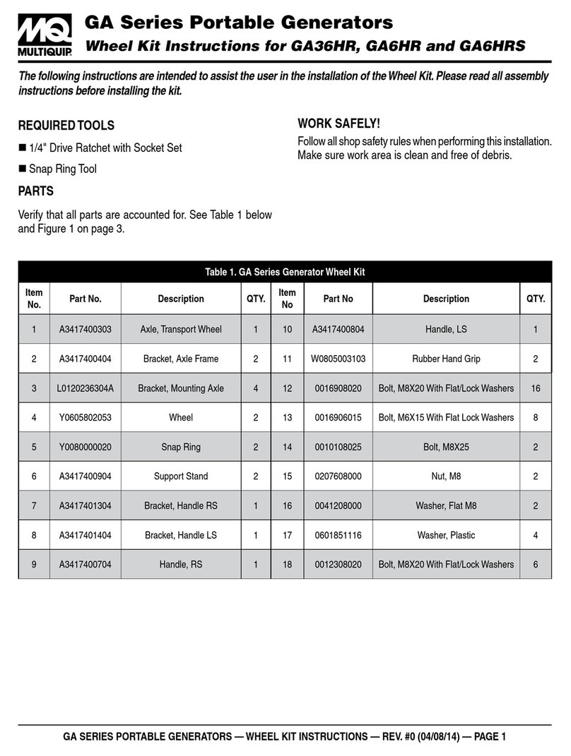 MULTIQUIP GA36HR instructions