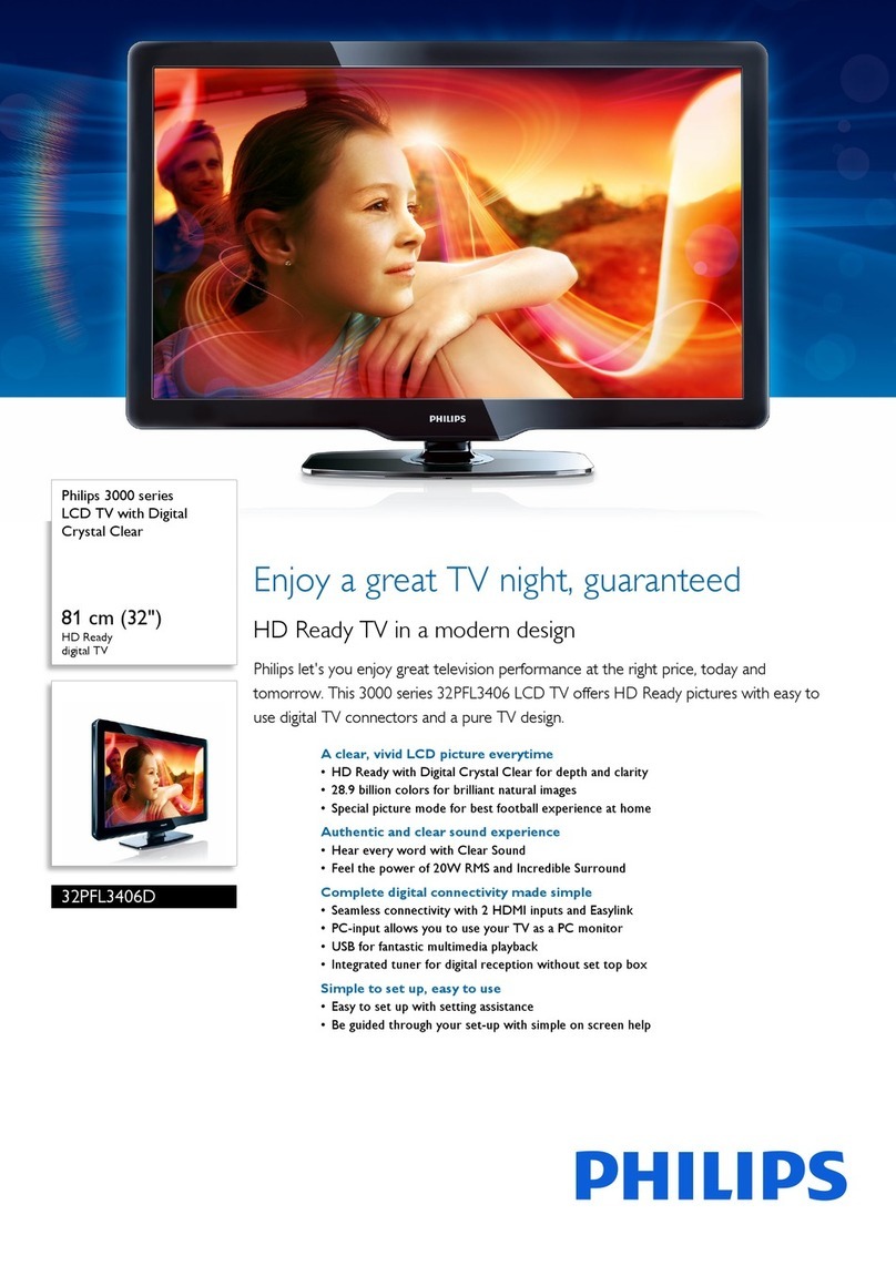 Philips 32PFL3406D/78 User manual