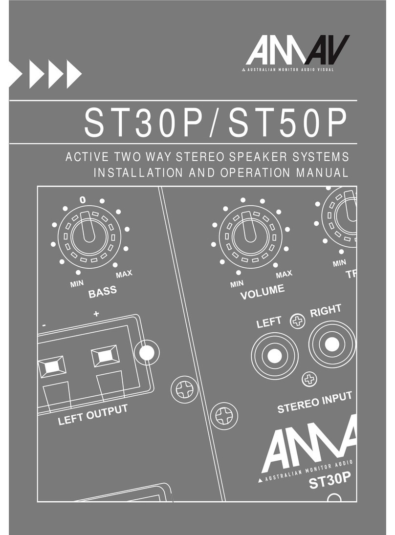 AMAV ST30P Installation and operation manual