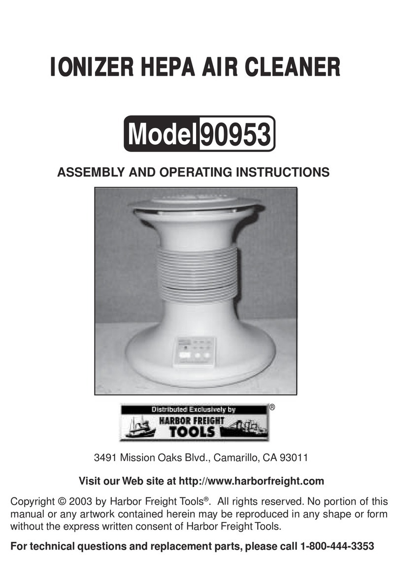 Harbor Freight Tools 90953 Assembly and operating instructions