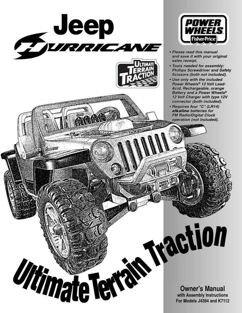 Power Wheels J4394 owner's manual