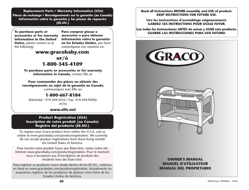 Graco Baby Playpen owner's manual