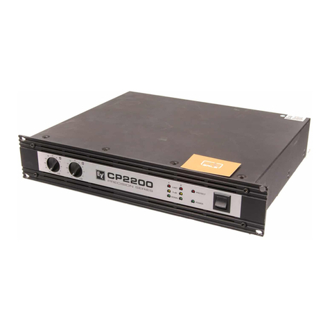 Electro-Voice CP-Series Power Amps CP1800 owner's manual