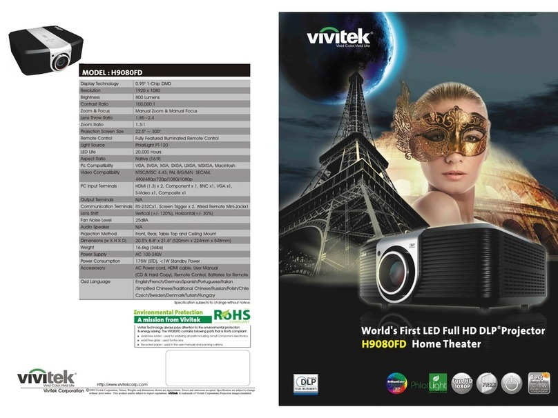 Vivitek H9080FD Brochure & specs