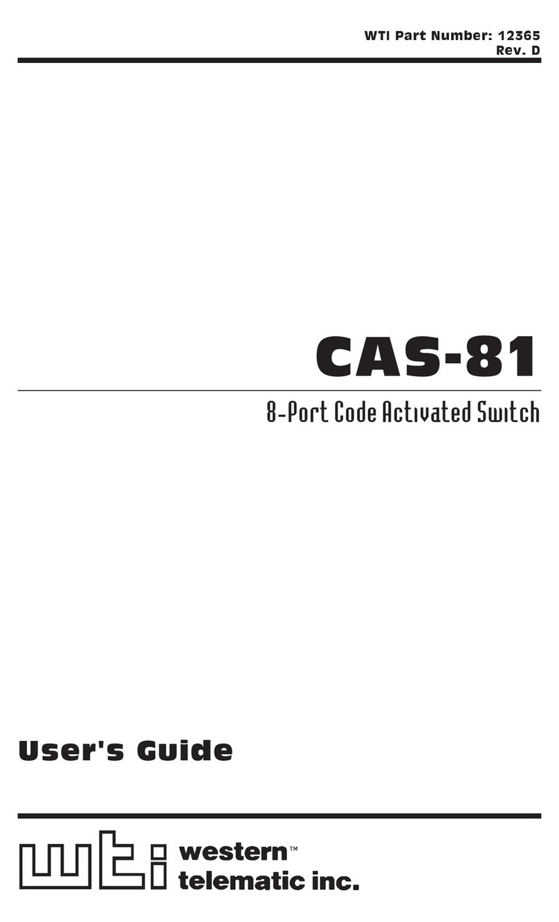 Western Telematic CAS-81 User manual