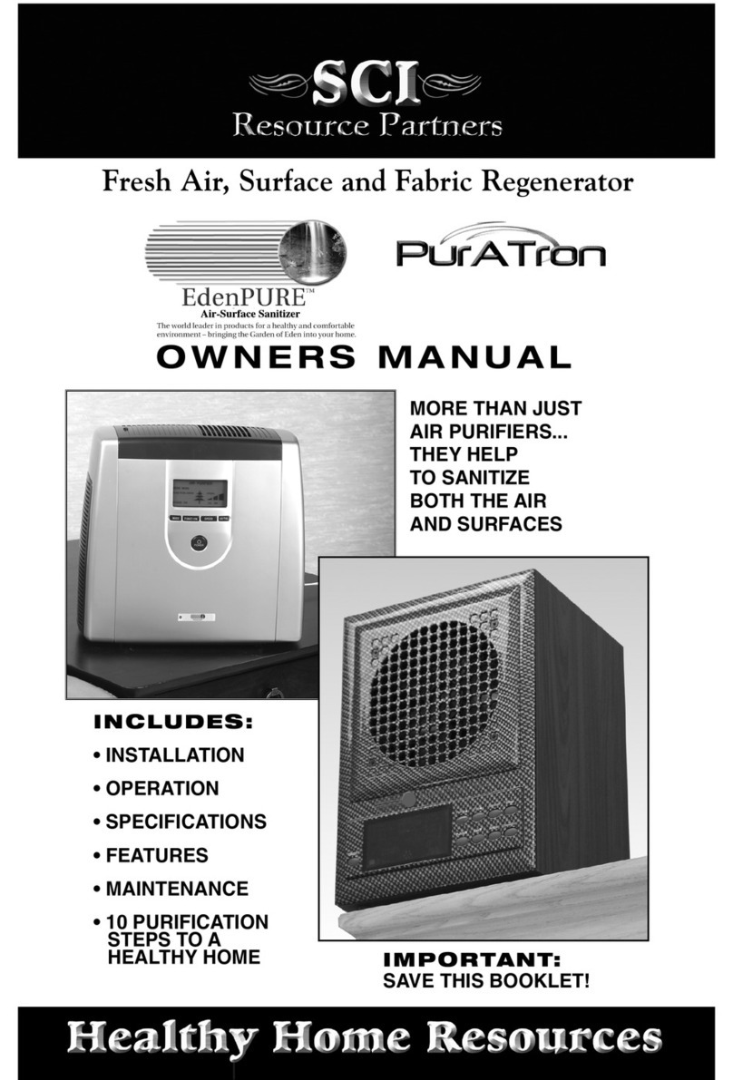 SCI EdenPURE G-7 User manual