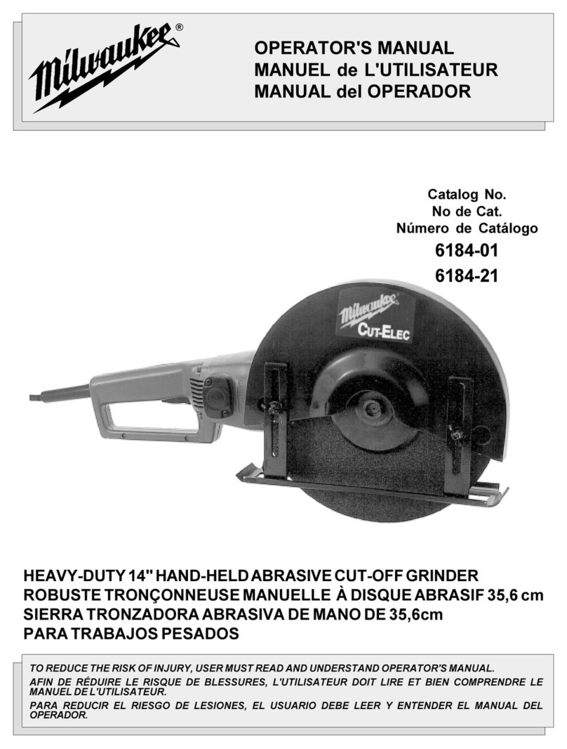 Milwaukee 6184-01 Operator's manual