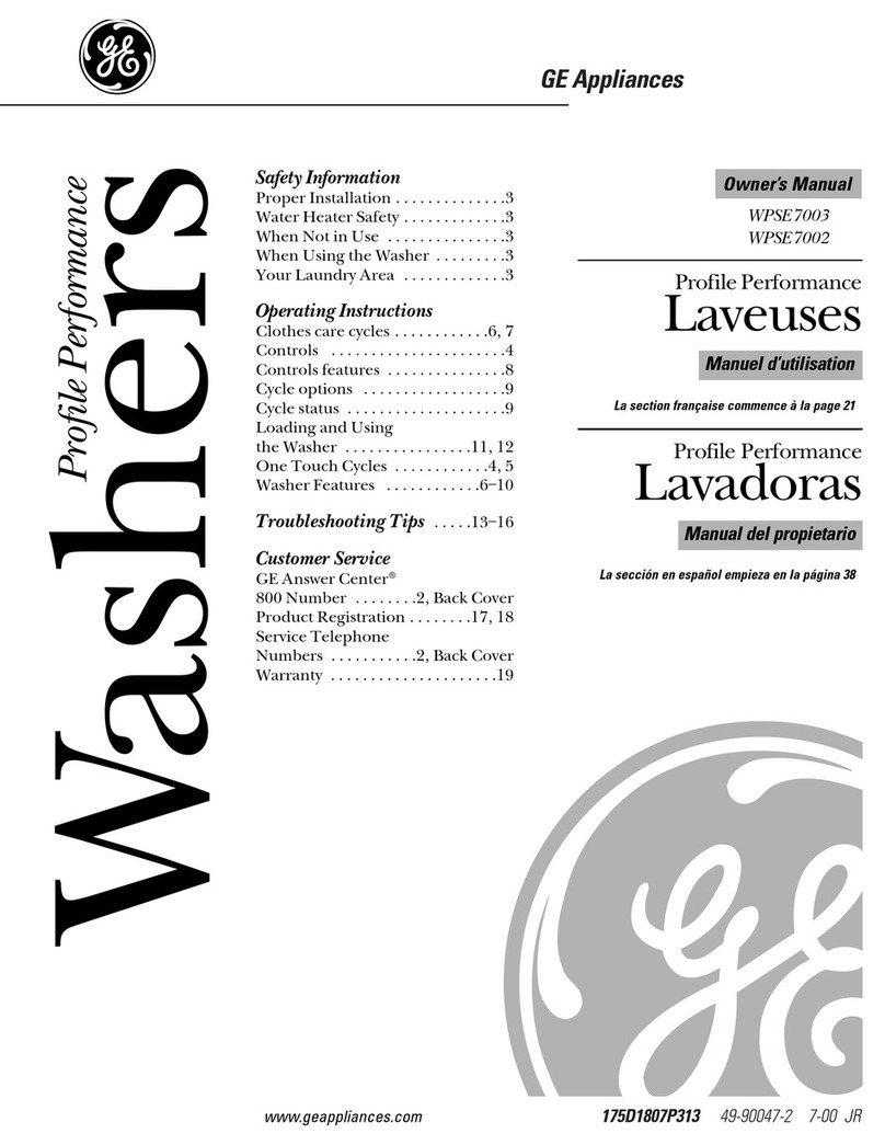 GE WPSE7003 User manual GE WPSE7003 User manual