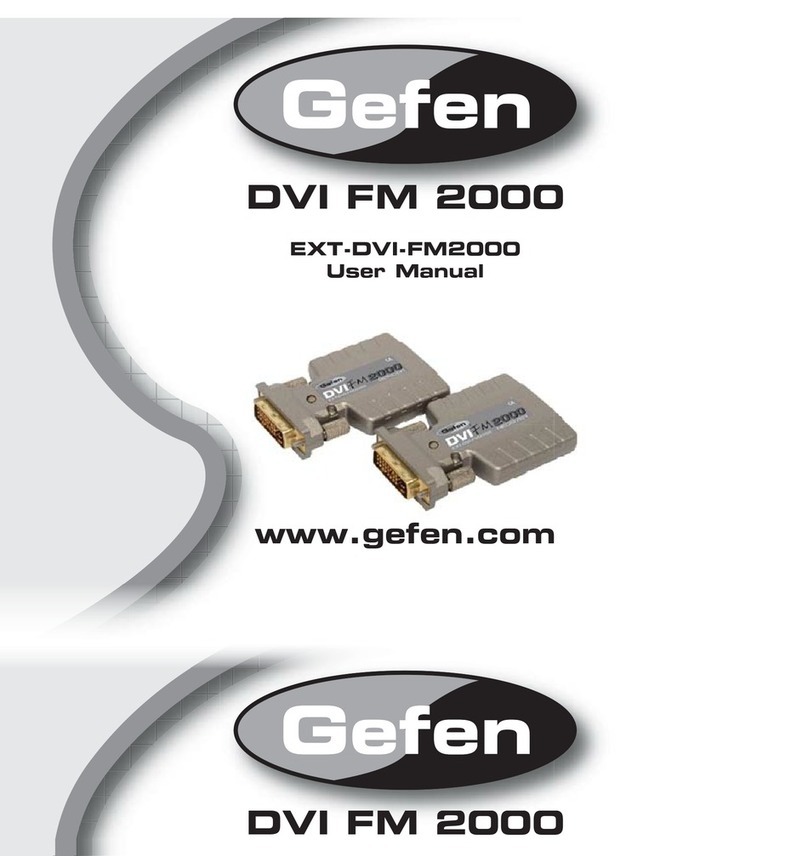 Gefen EXT-DVI-FM2000 user manual