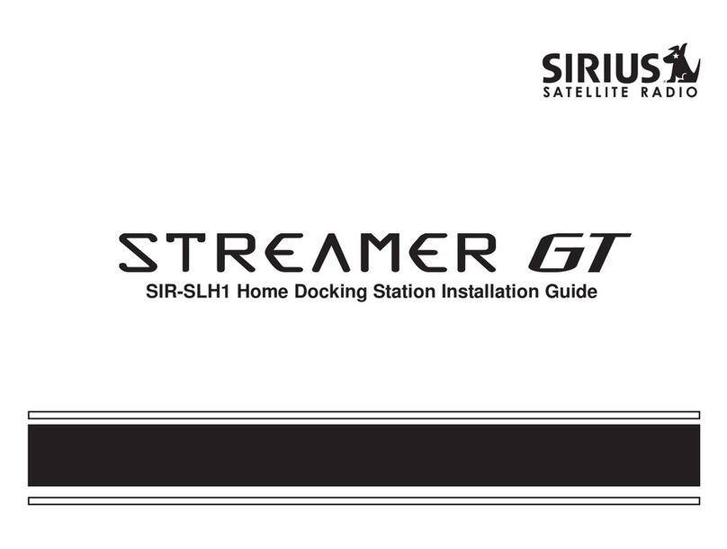 Sirius Satellite Radio Streamer GT SIR-SLH1 User manual