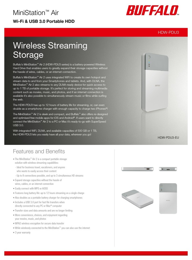 Buffalo HDW-PDU3 MiniStation Air User manual Buffalo HDW-PDU3 MiniStation Air User manual