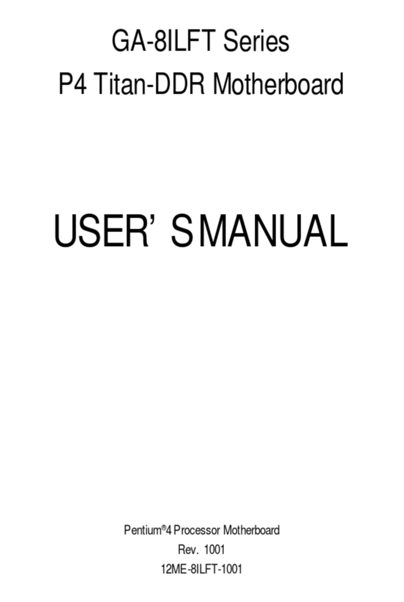 Gigabyte GA-8ILFT Series user manual