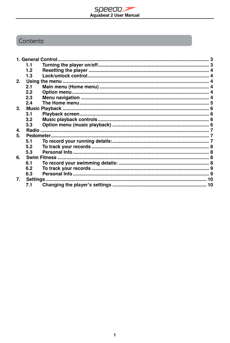 Speedo aquabeat 2 user manual